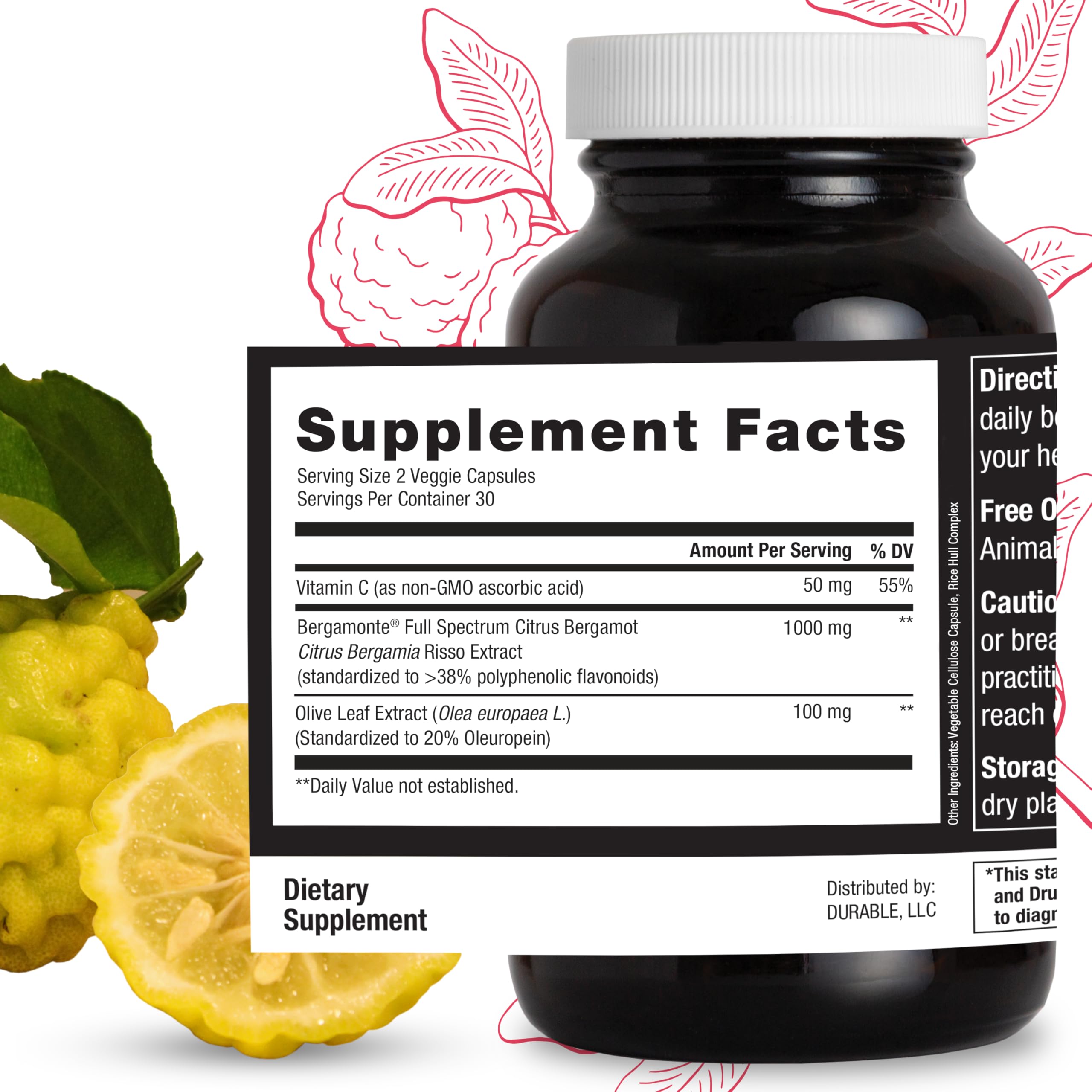 Durable Heart Supplement showing capsule details