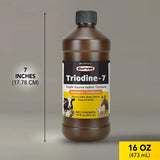 Durvet Triodine-7 16 Ounce bottle with label details
