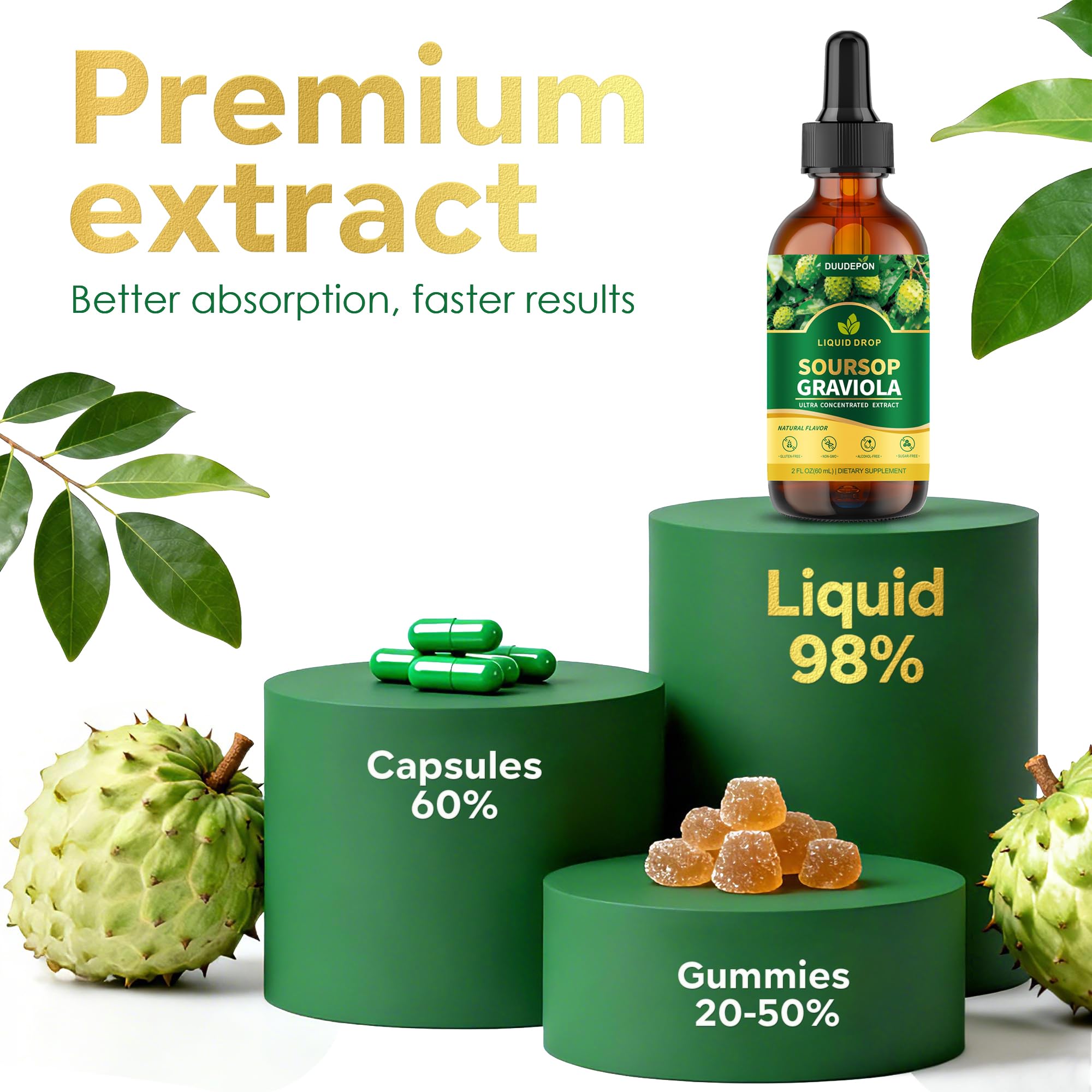 DUUDEPON Soursop Bitters Liquid in a glass with juice