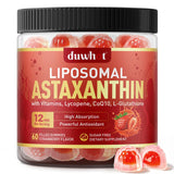 duwhot Astaxanthin Gummies front view with strawberry flavour