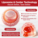 duwhot Astaxanthin Gummies with Vitamin E and Lycopene ingredients