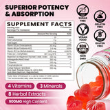 duwhot Cortisol Gummies strawberry flavour close-up