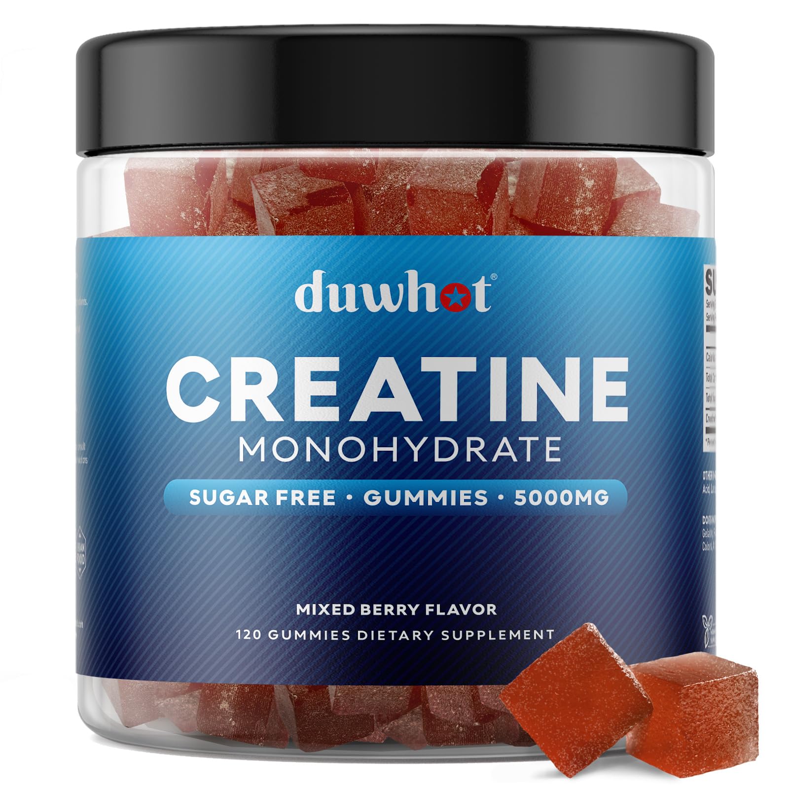 duwhot Creatine Monohydrate Gummies front view packaging