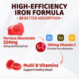 duwhot Iron Gummies natural strawberry flavour