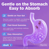 duwhot L-Glycine Gummies 3000mg back view with nutritional information