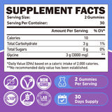 duwhot L-Glycine Gummies 3000mg side view with gummies