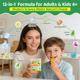 duwhot L-theanine Gummies for Kids 4+ showing nutritional information