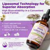 duwhot Liposomal Apigenin Liquid Drops 50mg 2 Fl Oz ingredients list