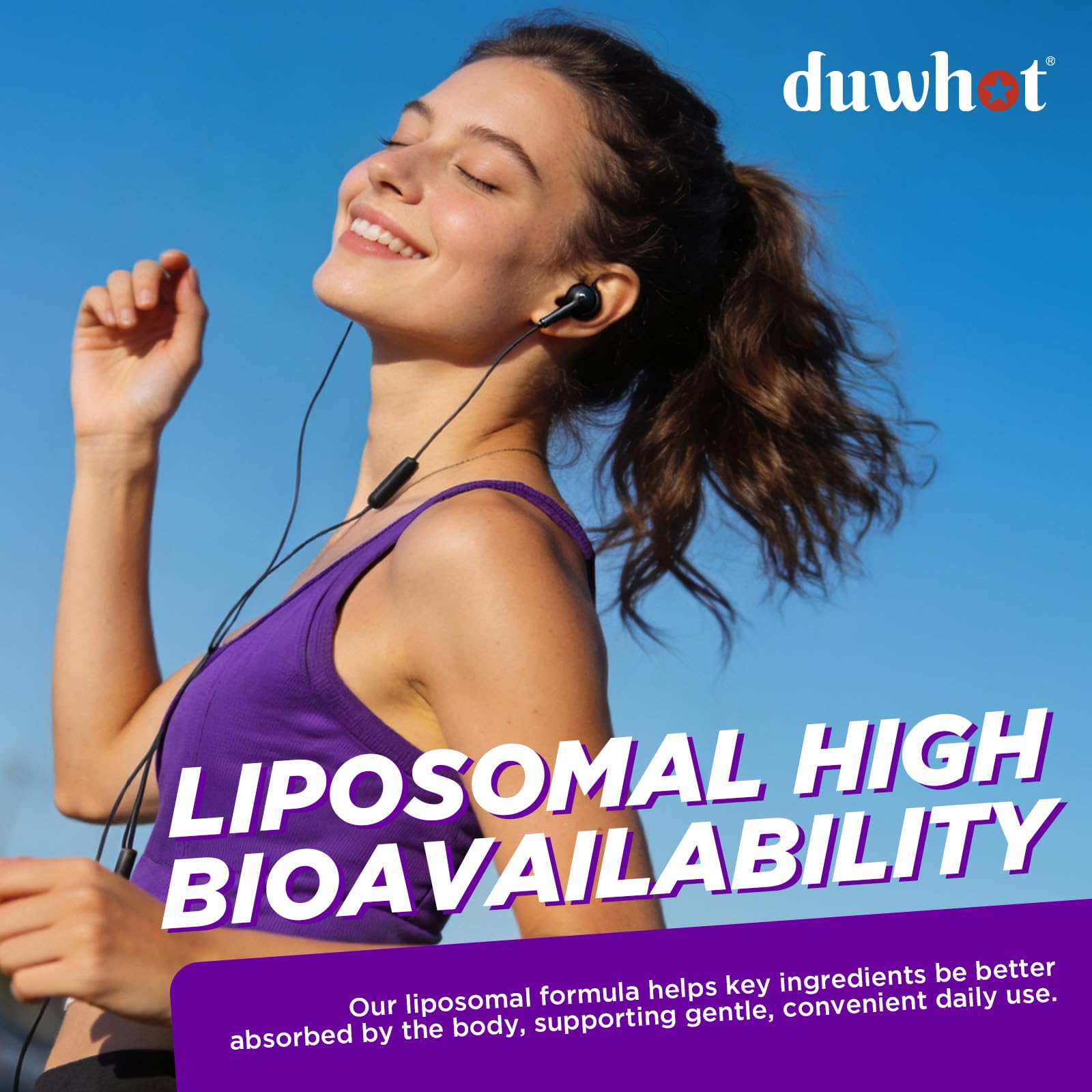 duwhot Liposomal Apigenin Liquid Drops 50mg 2 Fl Oz packaging