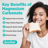 duwhot Magnesium Carbonate Capsules 500mg back view