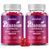 duwhot Potassium Gummies 1000mg front view with raspberry flavour
