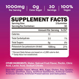 duwhot Potassium Gummies 1000mg ingredients list