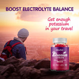 duwhot Potassium Gummies 1000mg natural raspberry flavour