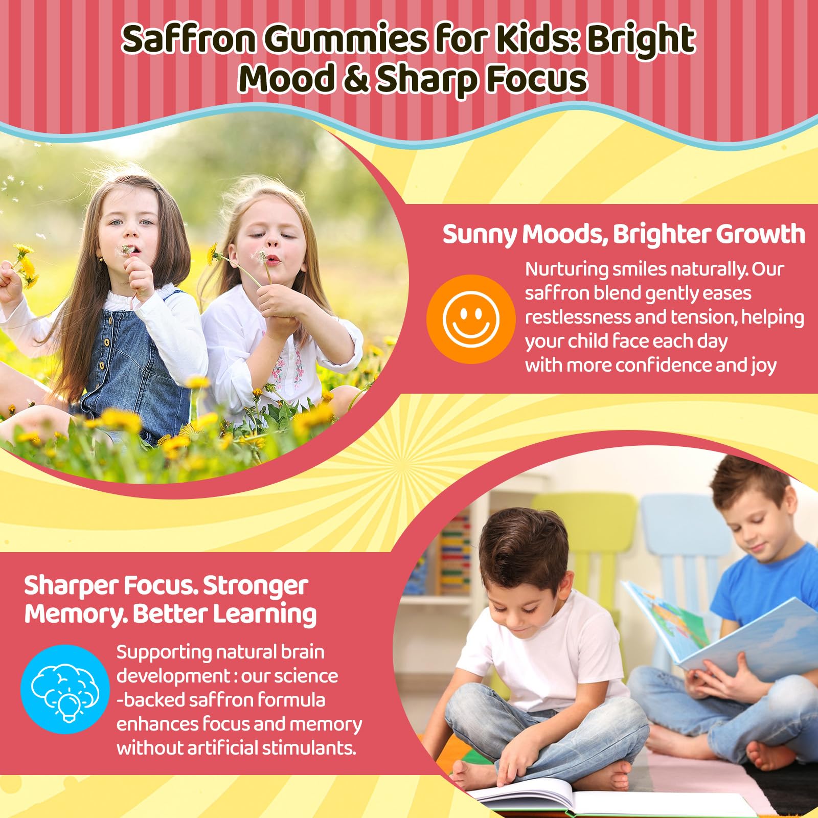 duwhot Saffron Gummies for Kids on a table