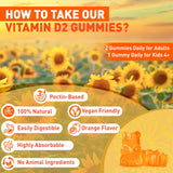duwhot Vitamin D2 Gummies 2000 IU ingredients list
