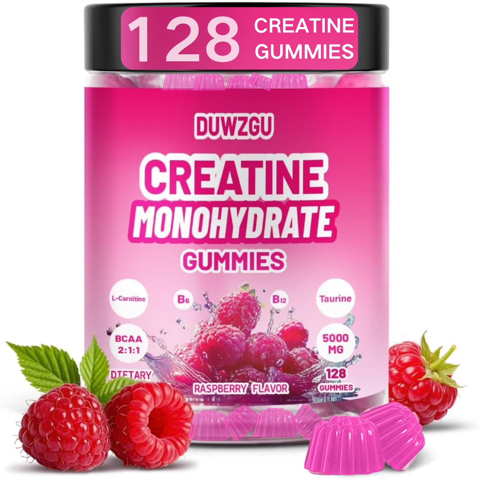 DUWZGU Creatine Monohydrate Gummies packaging front view