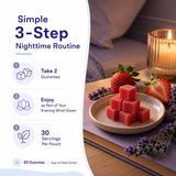 Dvloge Sleep Gummies ingredients list on packaging
