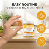 DXWXH Gleaux Tanning Gummies packaging top view