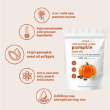 DYALE Pumpkin Seed Oil Softgels back view with ingredient list