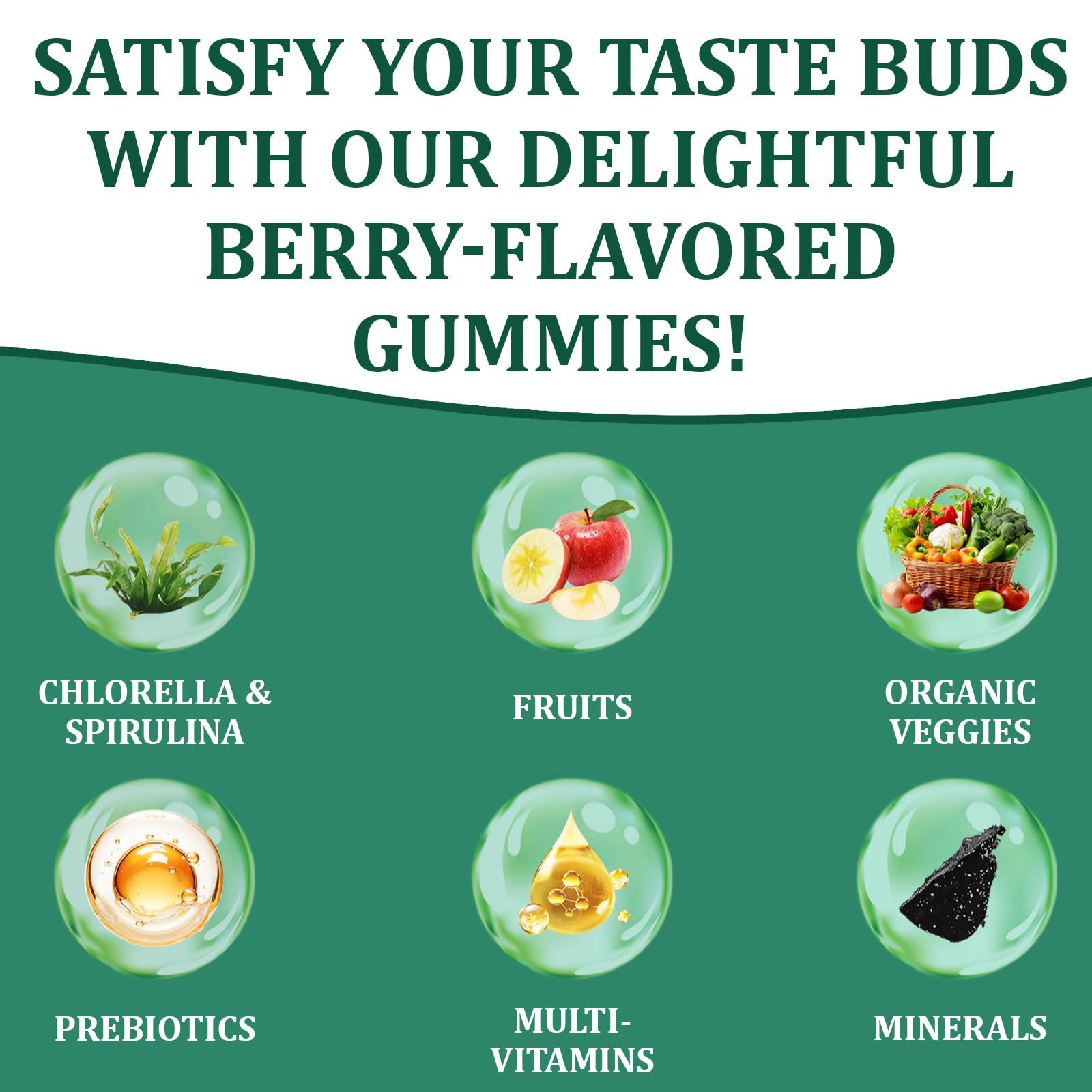 DYDUON Daily Greens Gummies assorted flavours