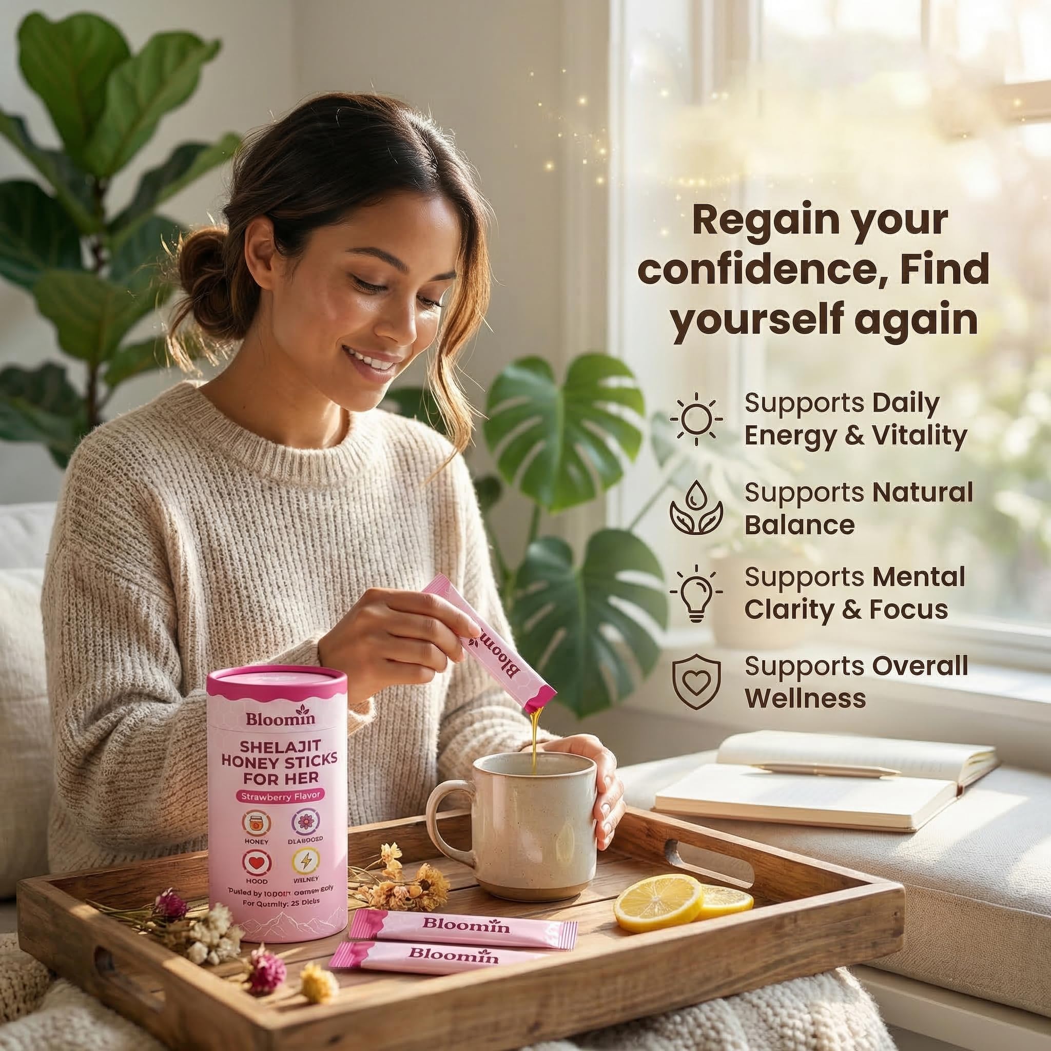 DYDUON honey sticks showing individual packaging