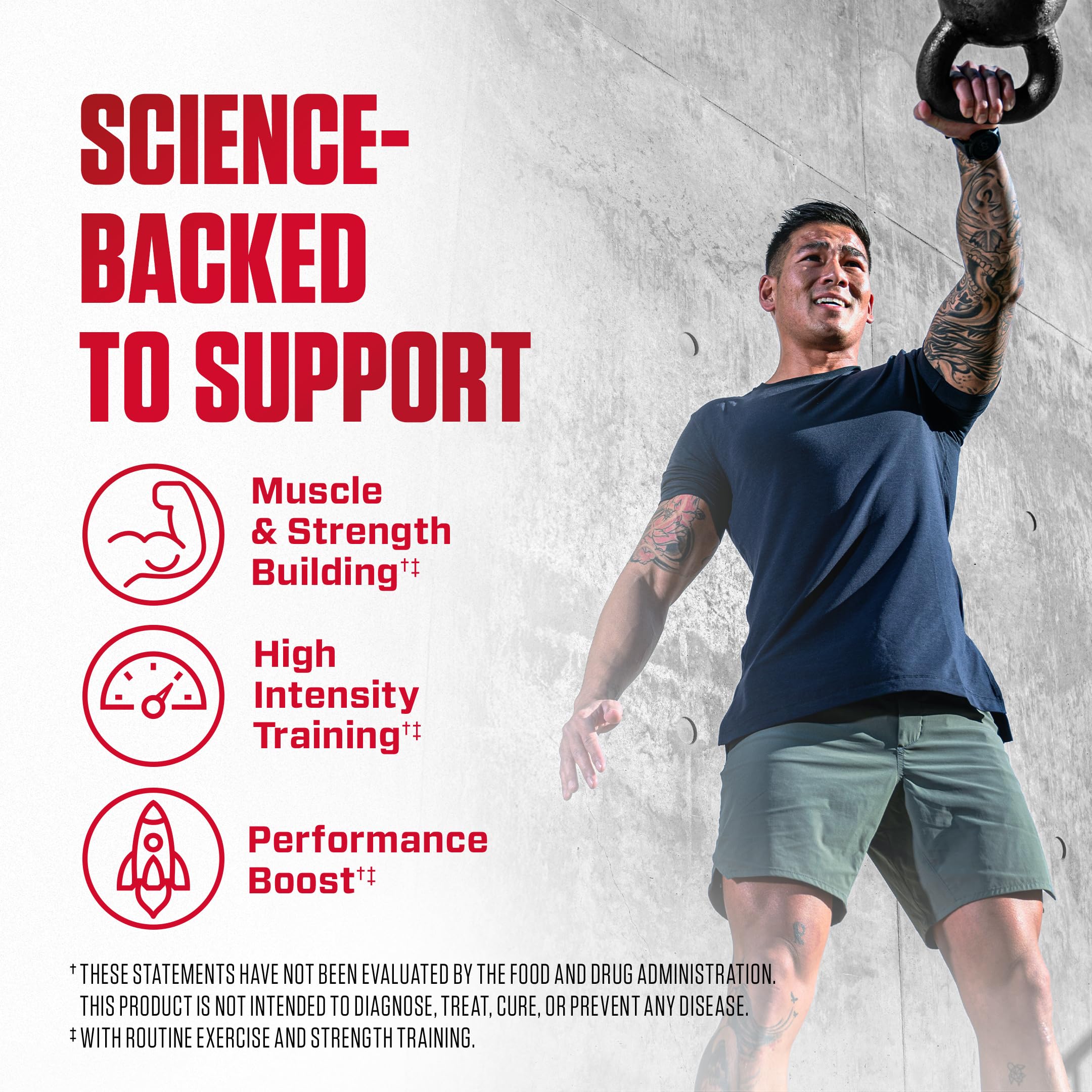Dymatize Creatine Monohydrate Powder 367g with scoop
