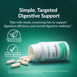 Dynamic Enzymes Lipase Plus 41g capsules on a wooden table