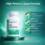 Dynamic Enzymes Lipase Plus 41g displayed with a measuring spoon
