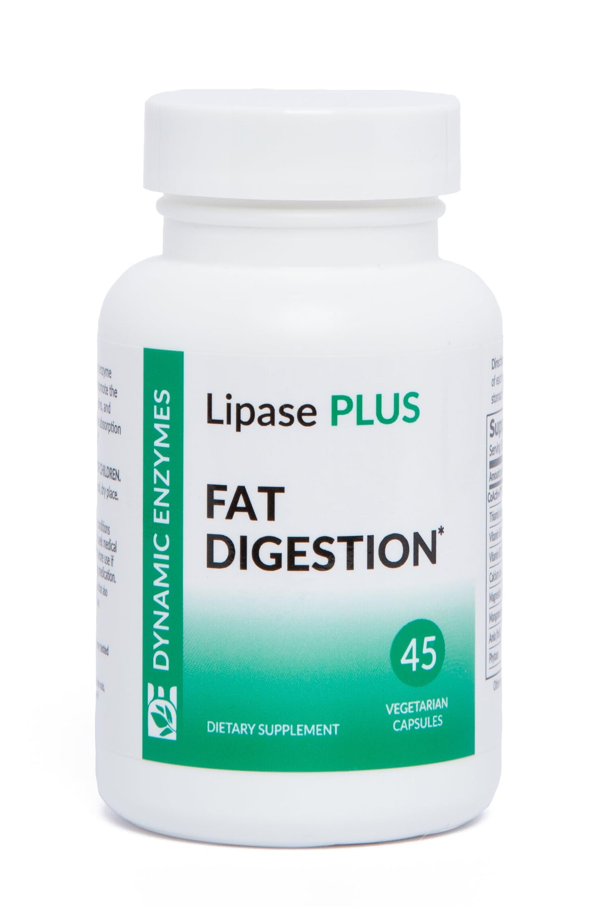 Dynamic Enzymes Lipase Plus 41g front view with packaging