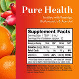 Dynamic Health Liquid Vitamin C 1000mg side view with label