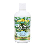 Dynamic Health Organic Aloe Vera Juice bottle side view