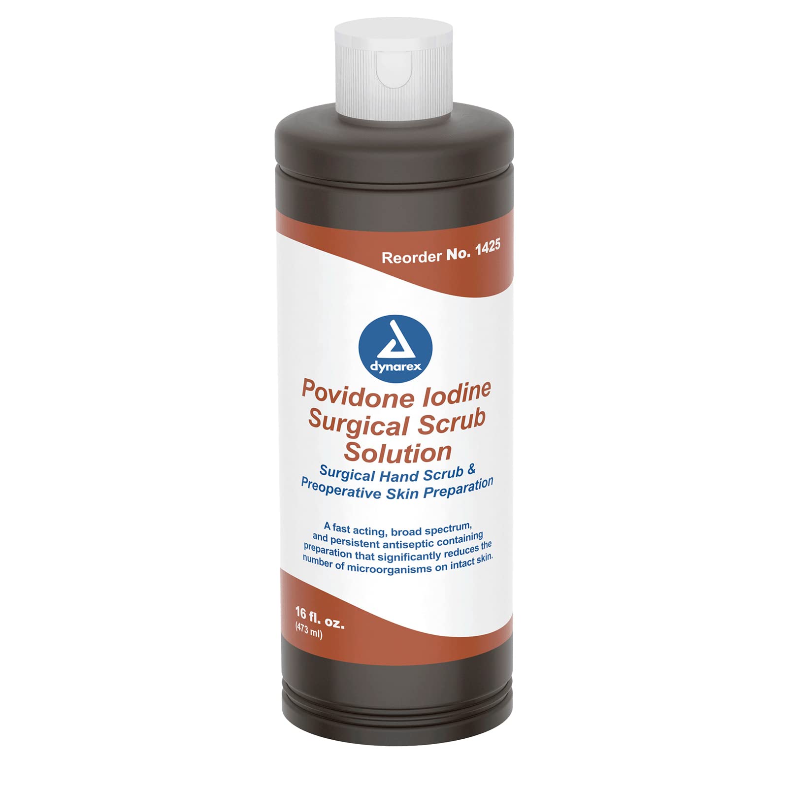 Dynarex Povidone Iodine Scrub Solution 16 fl. oz. front view