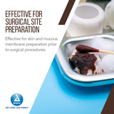Dynarex Povidone Iodine Scrub Solution label close-up