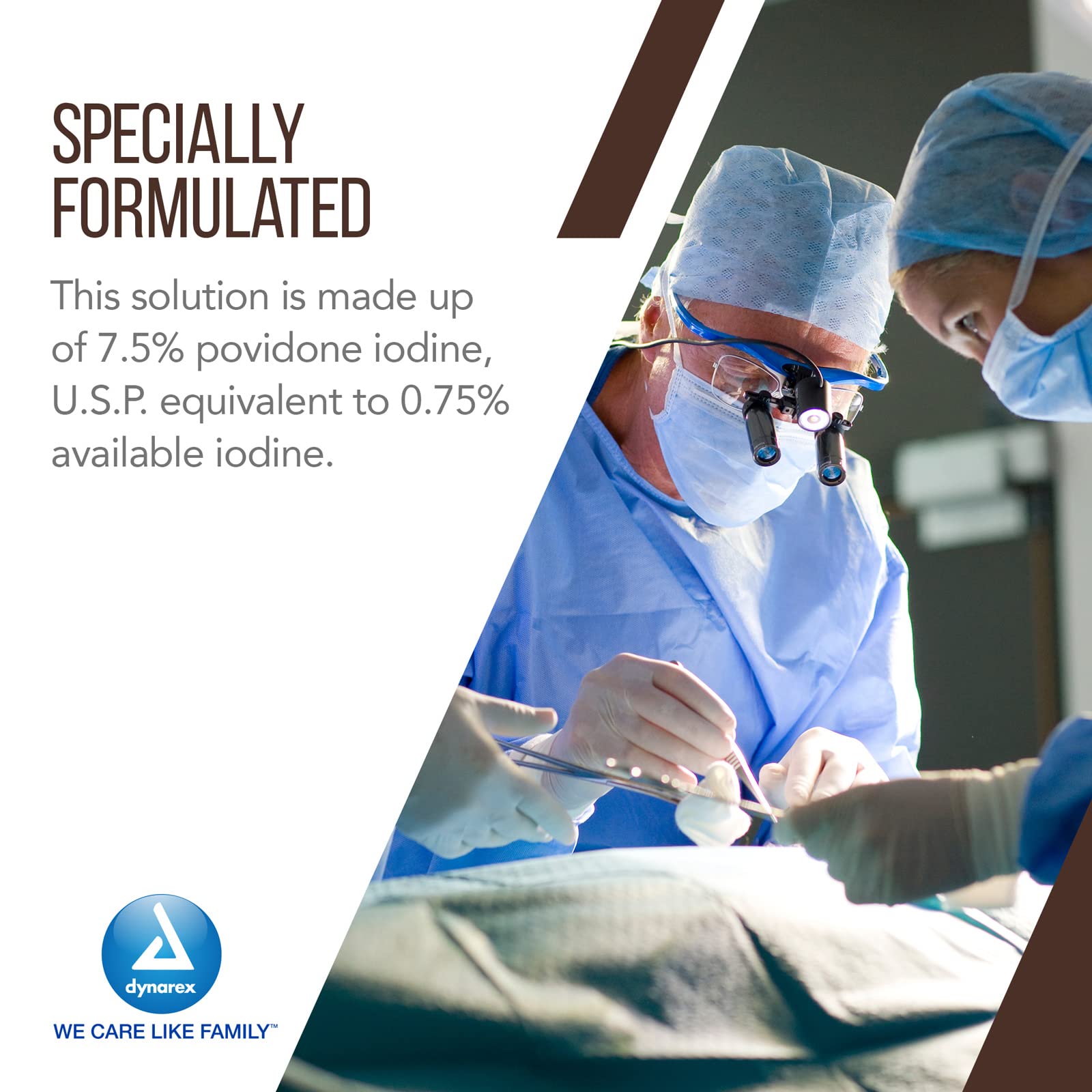 Dynarex Povidone Iodine Scrub Solution usage scenario
