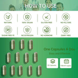 E-Bes Body Deodorant Supplement capsules in hand