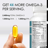 E´LAVONNE Fish Oil 90 softgels bottle side view