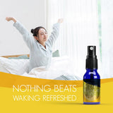 E-Z Nite Sleep Botanicals Oral Spray travel size next to a bed