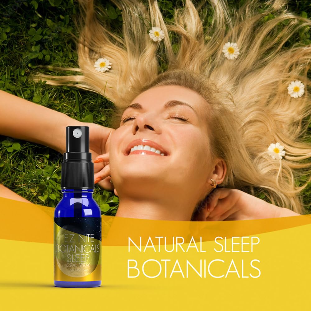 E-Z Nite Sleep Botanicals Oral Spray with a calming bedtime setting