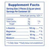 E-Z Nite Sleep Gummies bottle side view showing 50 count