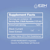 E2H Black Currant Oil 2oz bottle with natural ingredients