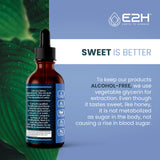 E2H Black Currant Oil bottle with a measuring bulb