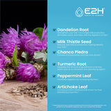 E2H EARTH TO HUMANS Milk Thistle Liquid Drops packaging side view