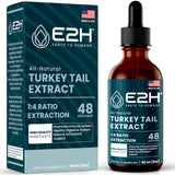 E2H EARTH TO HUMANS Turkey Tail Mushroom Extract liquid drops front view