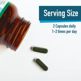 E3LIVE Blue Majik Spirulina Capsules side view