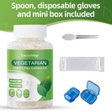 EaccoViigr Empty Capsules 000 with micro spoon and gloves