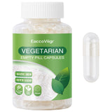 EaccoViigr Size 00 Empty Capsules front view with clear design