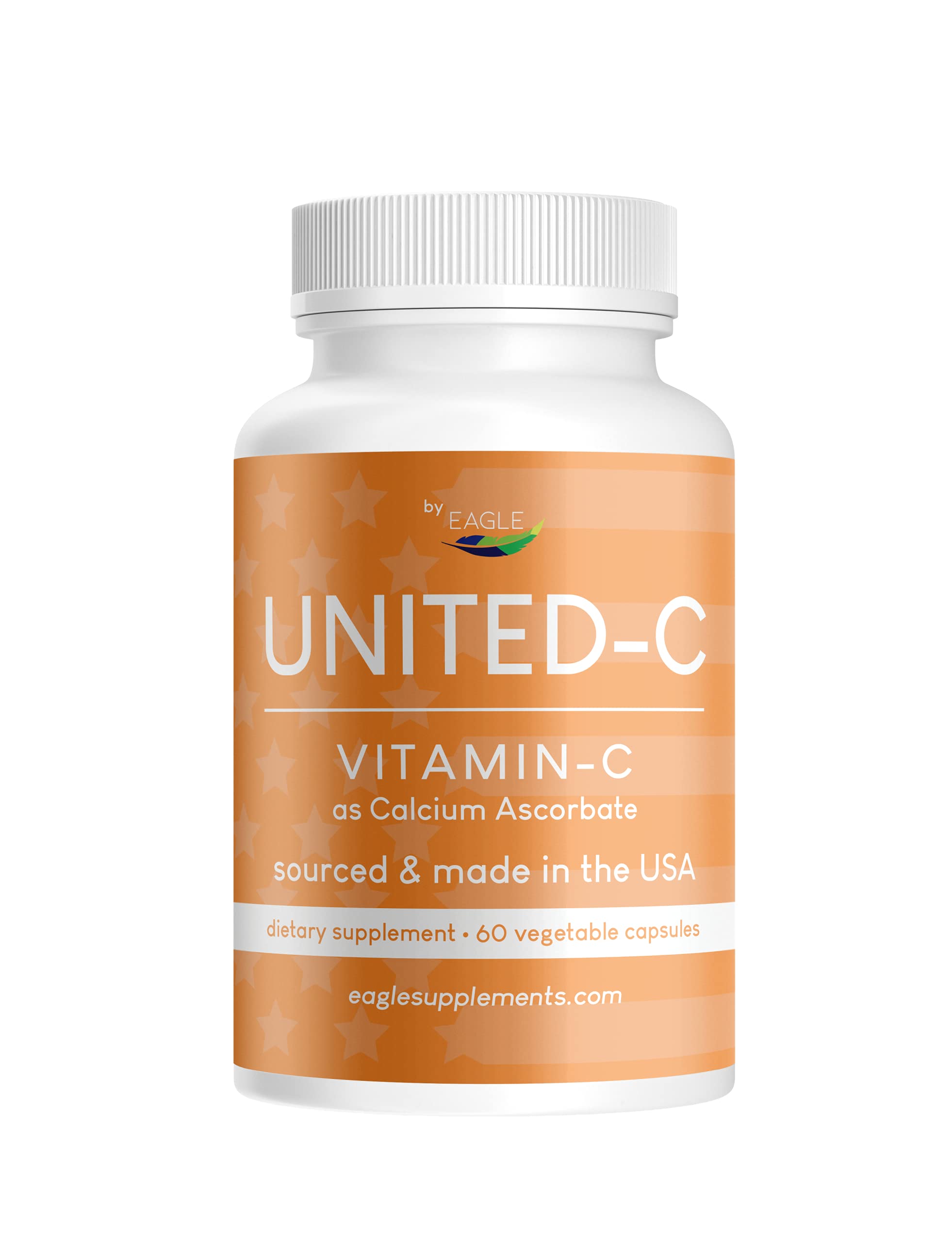 Eagle Vitamin C Calcium Ascorbate Capsules front view
