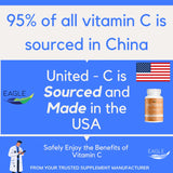Eagle Vitamin C Capsules side view showing label