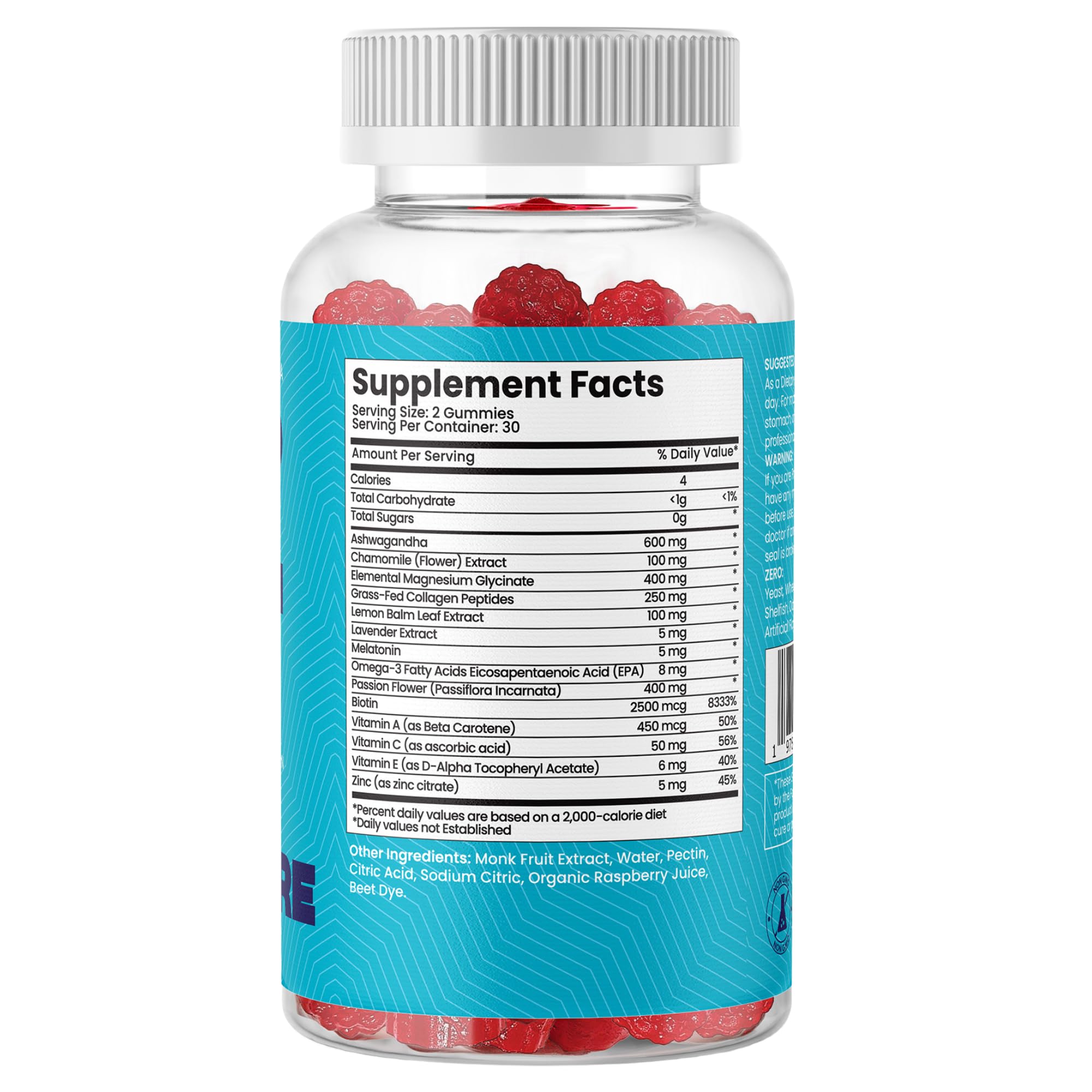 Earth Bare Calm Sleep Gummies showing gummy texture
