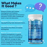 Earth Bare Creatine Monohydrate Gummies nutritional information